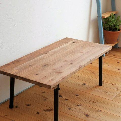 国産杉の折りたたみテーブル【無垢材】