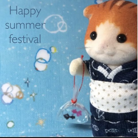 ミニチュア　金魚　夏祭り　縁日