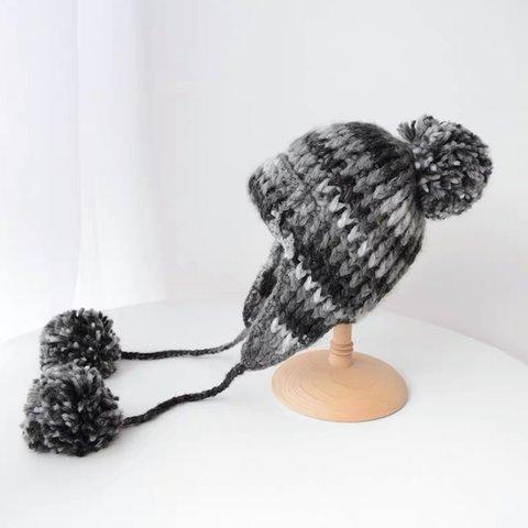 ニットハット、ニット帽子、冬帽子、贈り物、防寒対策、暖かい帽子、裏起毛