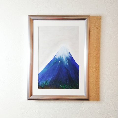 51．富士山【クレヨン画】