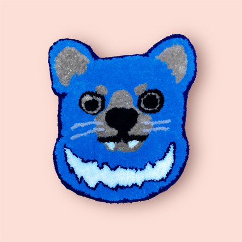 23ss rainbow bear RUG blue