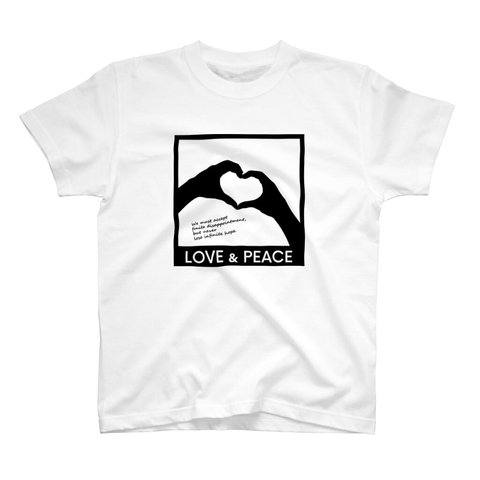 Tシャツ ラブ アンド ピース メンズ レディース 半袖 おしゃれ Love and Peace Tshirt