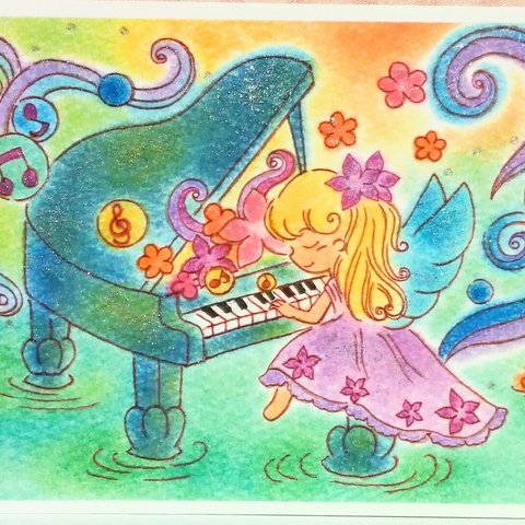 天使とピアノ～癒しのポストカード
