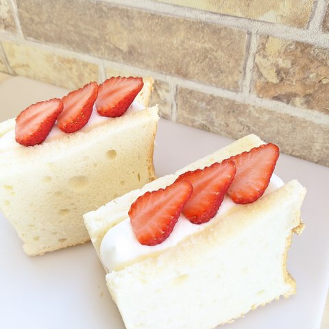 🍀シフォンでショートケーキ🍰