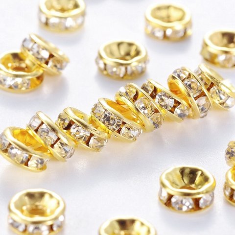 ６mm♡ガラスストーン付き♡キラキラロンデル♡