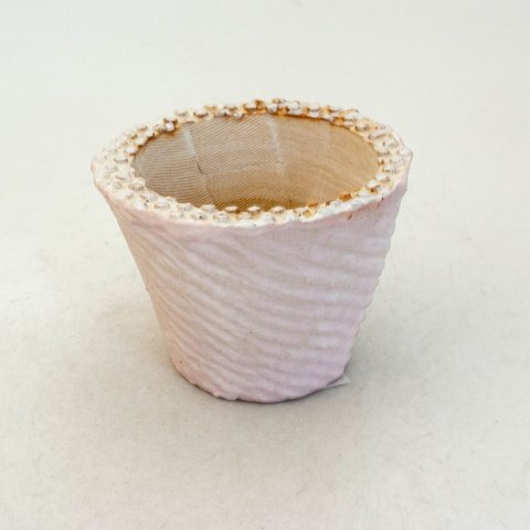 陶器製（２号ポット相当）　多肉植物の欲しがる植木鉢 AASc-ピンク6287