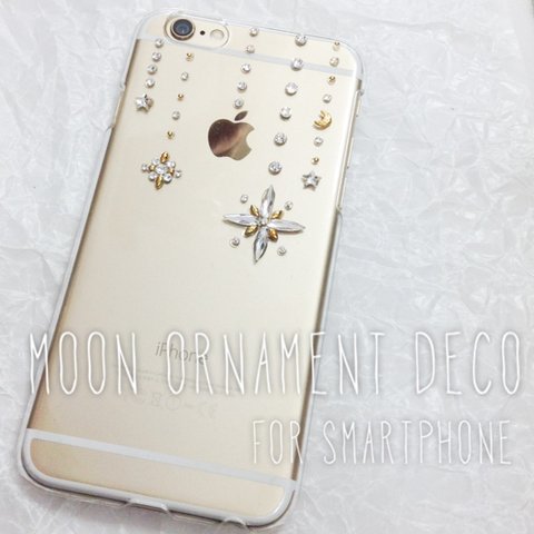 送料無料！★moon ornamentデコ★全機種オーダーOK