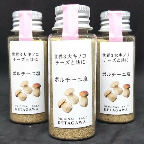 【送料込み】【無添加】ポルチーニ塩 持ち運び便利ミニボトル1本です。