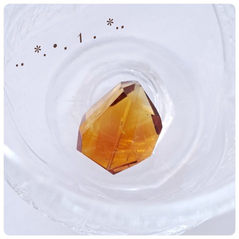 ∴天然石ビーズ∵高品質ブランデーシトリン　タンブルカット1