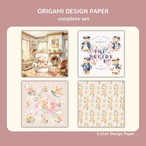 Origamiデザインペーパー / #2 LizBear / コンプリートセット