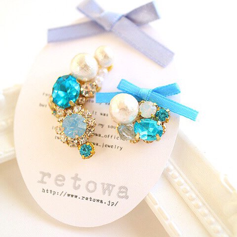 【早い者勝ち☆ピアスのみ】little princess ribbon bijoux