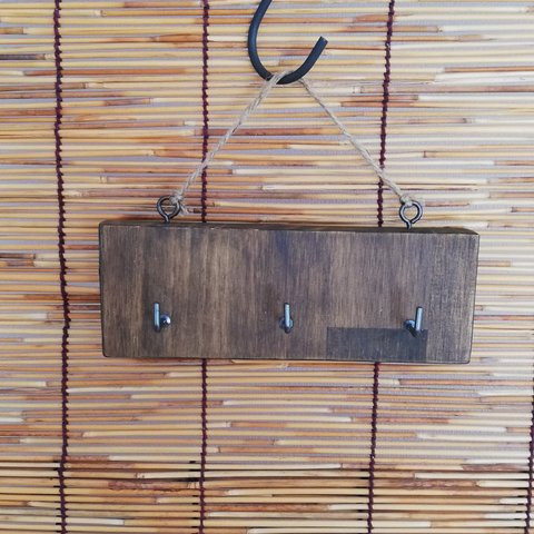 木製フック-2-　アンティーク　かわいい　おしゃれ　壁掛け　キーフック