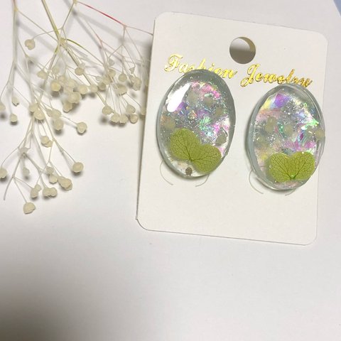 かすみ紫陽花ピアス