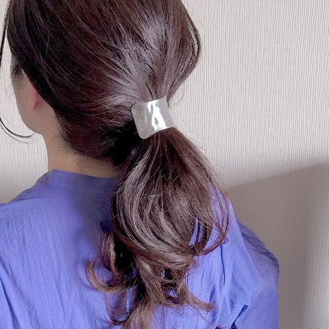 再販 お待たせしました ❤️300 つや消しスクエアメタルヘアゴム