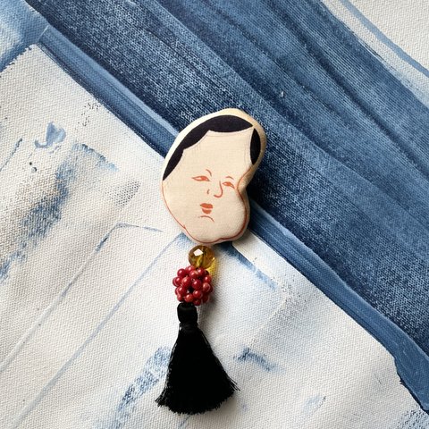 OKAME brooch/おかめブローチ