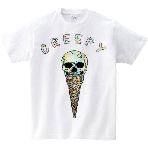 [キッズTシャツ] Creepy ice cream