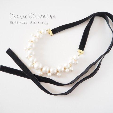 【特集掲載】Pearl Ribbon Necklace