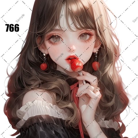 original sticker « no.766 »     //     人物ステッカー オリジナルステッカー