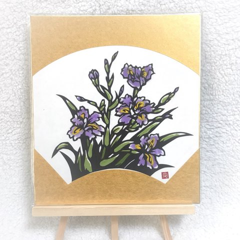 【切り絵】リンドウ 野山に咲く、美しい色の花