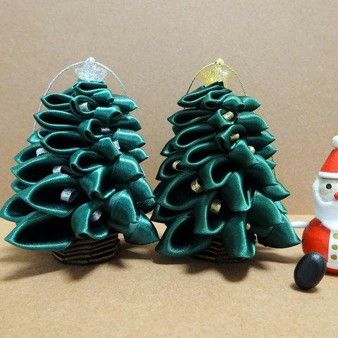 リボンのクリスマスツリー　クラシカルグリーン＜送料込み＞