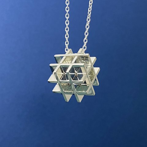 W-Cube Puzzle Pendant SecretCube M-Size Silver (Order Production)