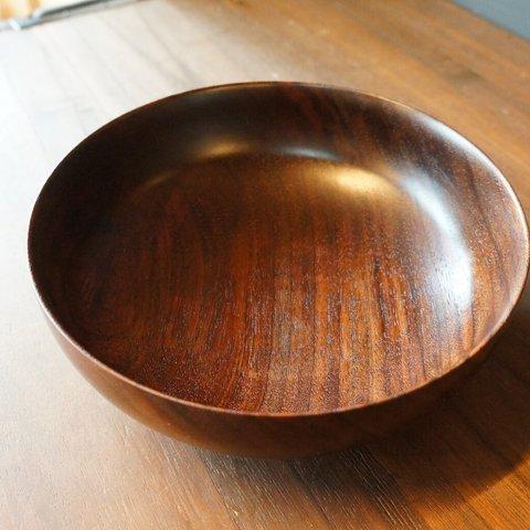 【木　皿　木製　食器　カレー皿】#182 ウォルナット　アウトレット価格