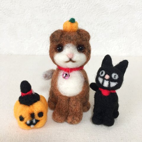 ハロウィンねこちゃん(茶)