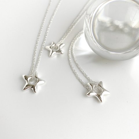 star necklace ⌘ ネックレス シルバー シンプル 星