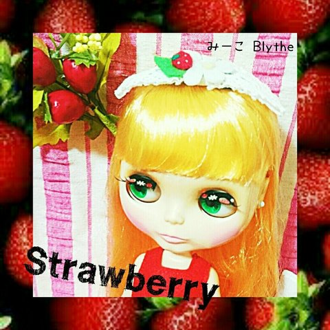 Strawberry ブライスデコつけまつげ 送料込み ストロベリー