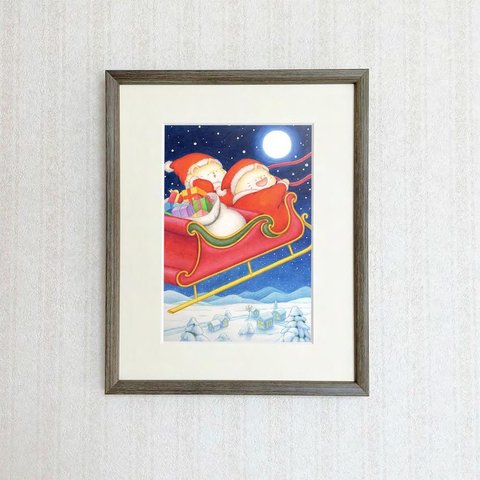 【複製原画／額装込】メリークリスマス！