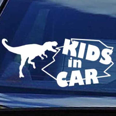 kids in car 恐竜★テラノ ステッカー KIDS IN CAR