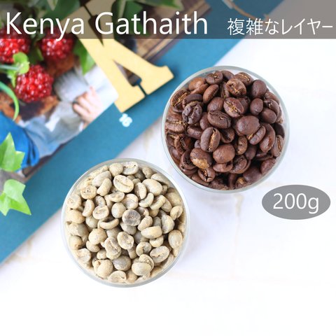 ケニア ガタイティ AA 200g "ジューシーなデザートタイプ" 複雑な風味 スペシャルティコーヒー