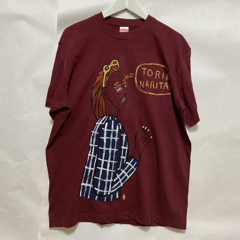 手描きアートtシャツ「鳥になりたい」