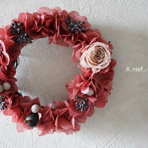 dress wreath mini...rose.1