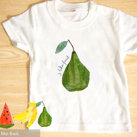 【I like fruit. フルーツ 】ベビー-Tシャツ 