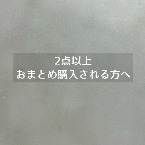 ◾️2点以上おまとめ購入される方へ◾️