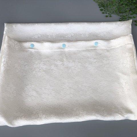  PC-3610       枕カバー　　シルク　正絹　絹　アイボリー