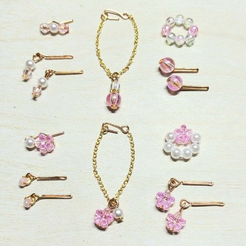 リカちゃん　イヤリング(ピアス)　ネックレス　ヘアピン　ブレスレット