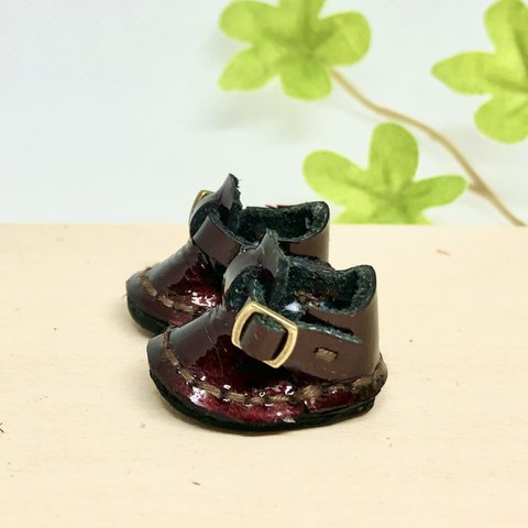 森き　ぬい用ストラップシューズ　一足　miniature boots.