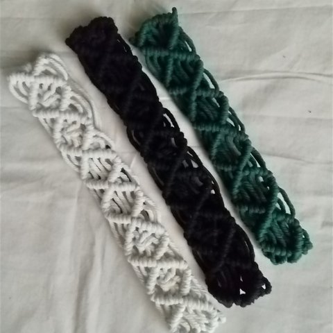 ３色から選べる人気モチーフマクラメ編みのターバン