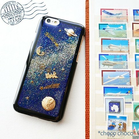 【受注製作】宇宙旅行*星空のスマホケース