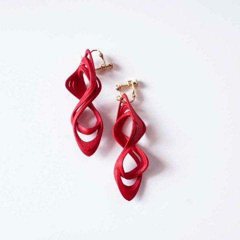 Eight Earring Red  エイト　ピアス・イヤリング　レッド