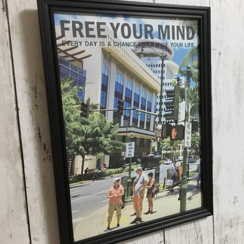 特大 A3サイズ！ポスター【FREE YOUR MIND】インテリア 名言 格言 デザイン アート 海外