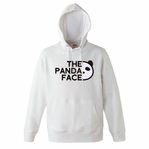 【送料無料】【新品】THE PANDA FACE パンダフェイス メンズ スウェット プルパーカー パロディ おもしろ 白 プレゼント