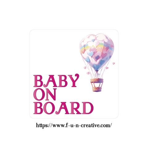 全10色 マグネット ジャーニーシリーズ ハート BABY ON BOARD