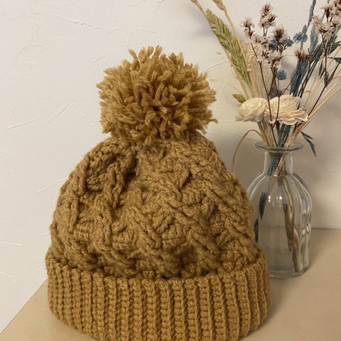 手編みニット帽