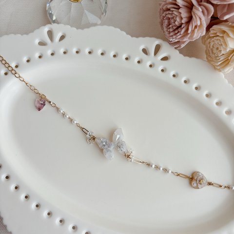 受注販売 papillon bracelet ラベンダー