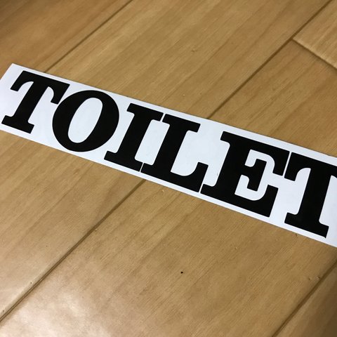 Toilet   トイレ サインステッカー 切り文字ステッカー