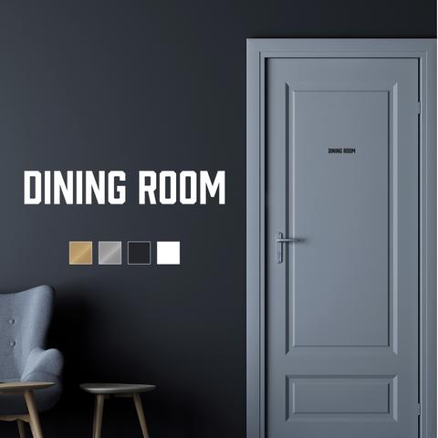 【賃貸OK】DINING ROOM ドア サインステッカー インダストリアル │ダイニングルーム用 選べる4色展開