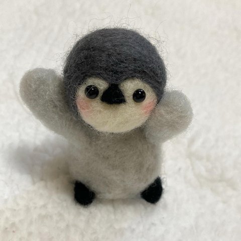 ペンギン　羊毛フェルト
